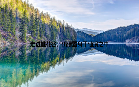 走进桃花谷, 仿佛置身于仙境之中