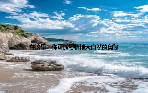 在这里, 你可以尽情地大自然的奥秘