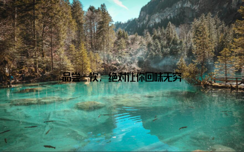 品尝一次, 绝对让你回味无穷