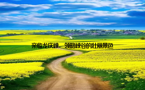 亲临龙庆峡, 领略峡谷的壮丽景色