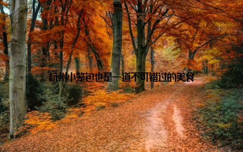 杭州小笼包也是一道不可错过的美食