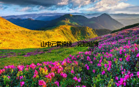 山中云雾缭绕, 宛如仙境