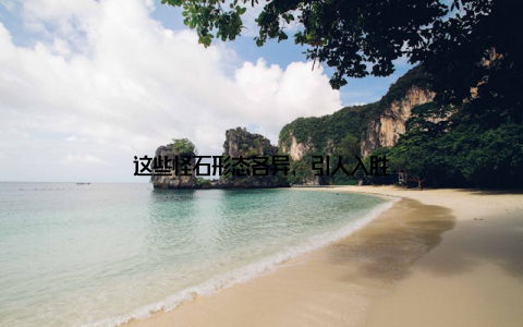 这些怪石形态各异, 引人入胜