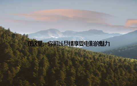 在这里, 你可以尽情享受电影的魅力