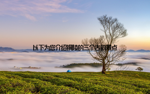 以下为您介绍铜陵的三个古韵景点
