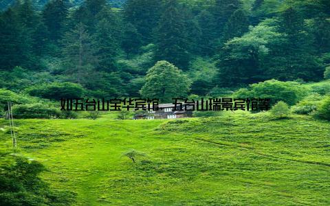 如五台山宝华宾馆、五台山瑞景宾馆等
