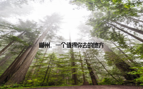 郴州, 一个值得你去的地方