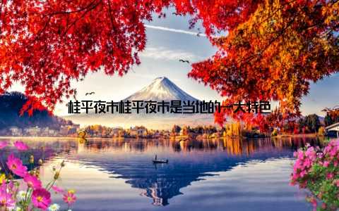 桂平夜市桂平夜市是当地的一大特色