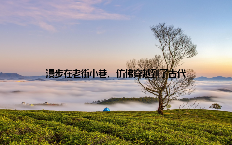 漫步在老街小巷, 仿佛穿越到了古代
