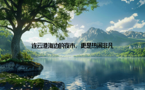 连云港海边的夜市, 更是热闹非凡