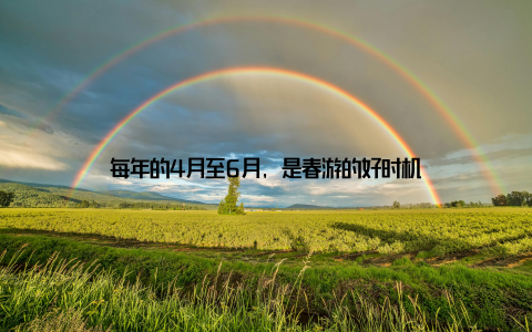 每年的4月至6月, 是春游的好时机