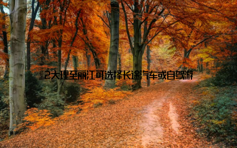2大理至丽江可选择长途汽车或自驾游