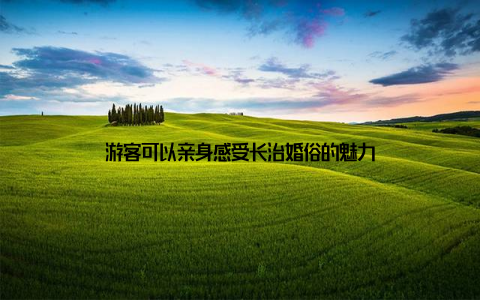 游客可以亲身感受长治婚俗的魅力