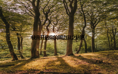 快来开启你的周边游之旅吧!