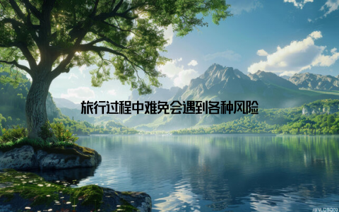 旅行过程中难免会遇到各种风险