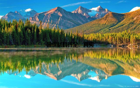 确保材料齐全、真实